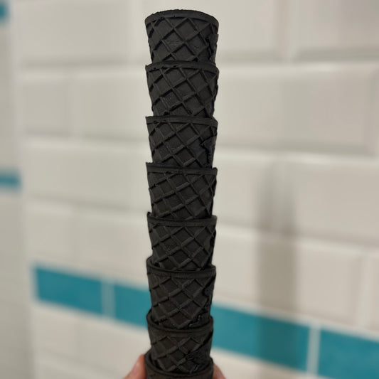Black Cocoa Waffle Cone, 1 piece