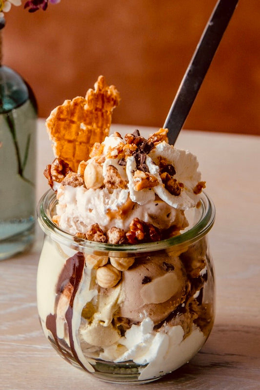 Nuts Ice Cream Sundae