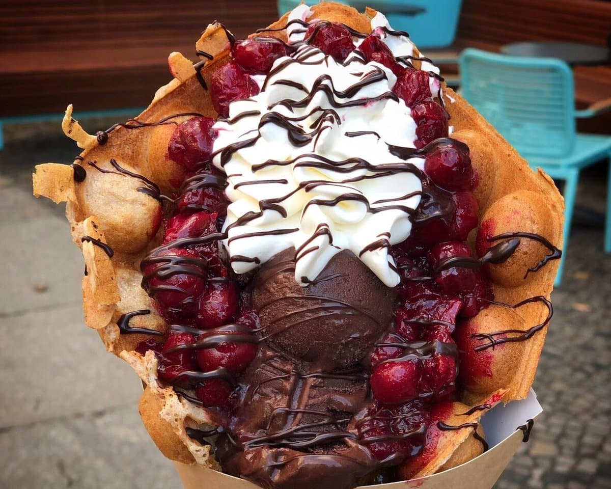Bubble Waffle mit Eis von Katchi
