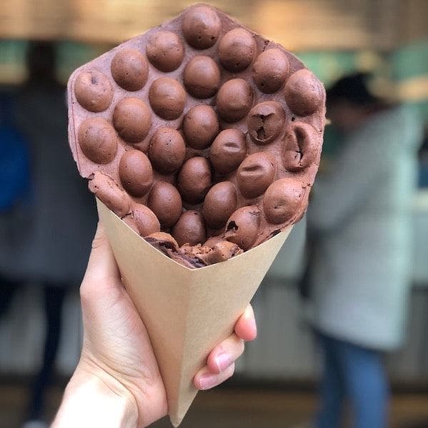 Matcha Bubble Waffel bei Katchi Ice Cream Berlin
