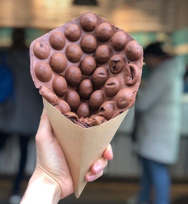 Matcha Bubble Waffel von Katchi, Foto 2