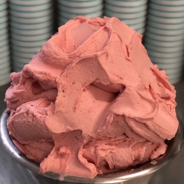 Wassermelonen-Sorbet von Katchi in der Eiswanne