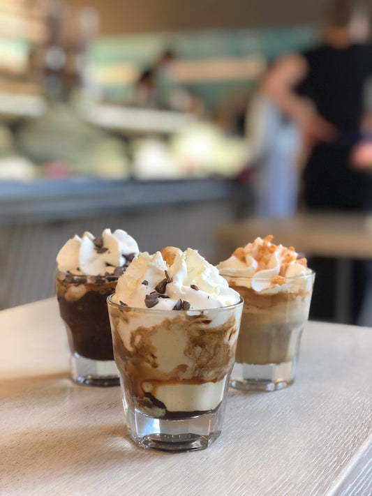 Affogato – Espresso mit Vanilleeis