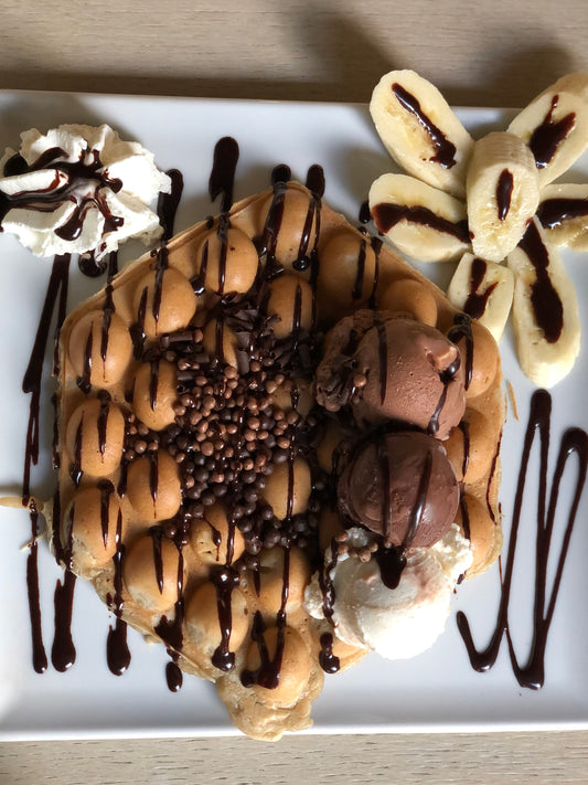 Going Bananas / Choc Bomb Waffle