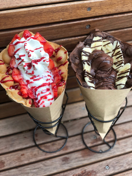 ERDBEER BUBBLE WAFFEL  