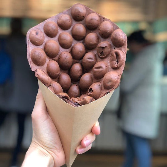 Matcha Bubble Waffle - Katchi Ice Cream
