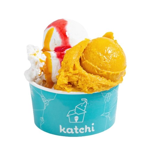 Sticky Coco & Mango Ice Cream, 160 ml - katchi-ice.com